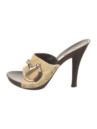 Gucci Hasler Horsebit Accent Studded Accents Slides