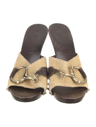 Gucci Hasler Horsebit Accent Studded Accents Slides