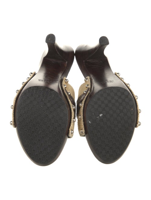 Gucci Hasler Horsebit Accent Studded Accents Slides