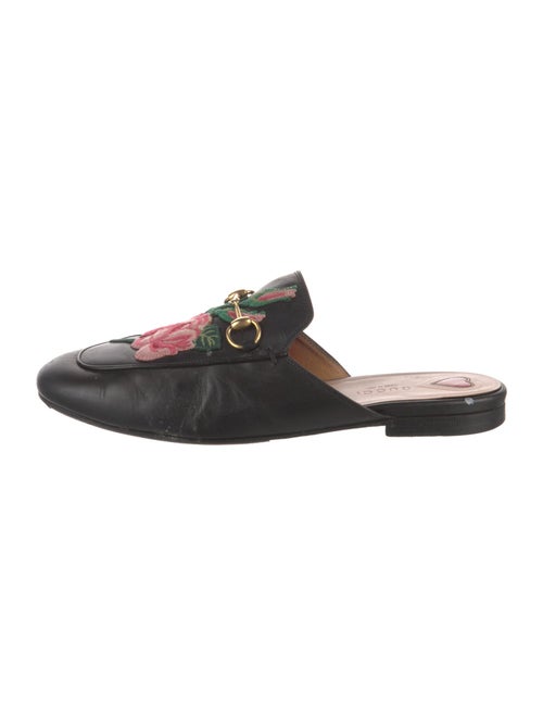 Gucci Horsebit Accent Leather Mules