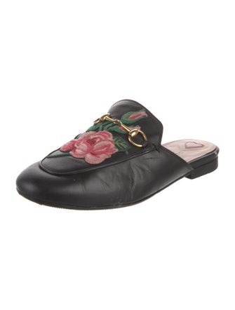 Gucci Horsebit Accent Leather Mules