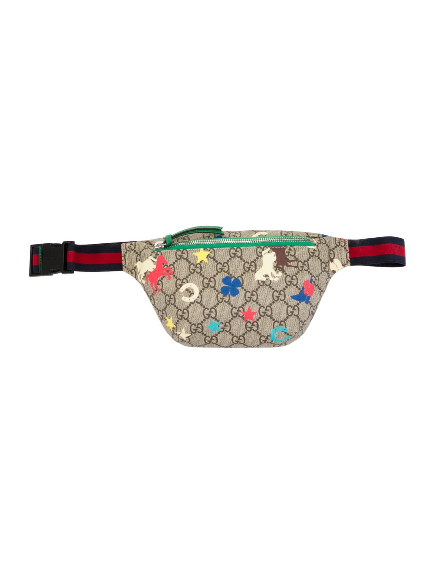Gucci Gucci Girls' Coated Canvas Baseball Waist Bag