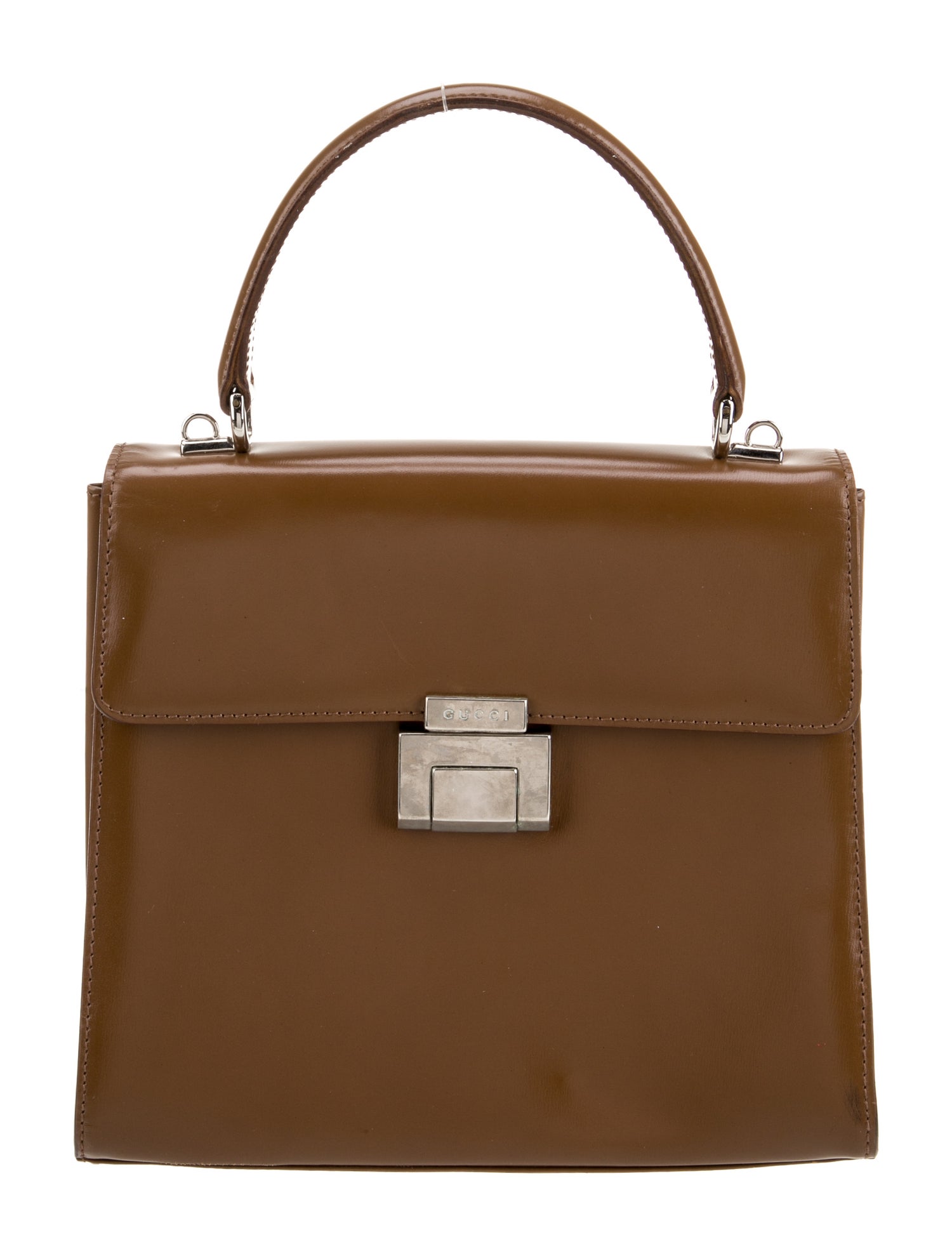 Gucci Leather Top Handle Bag Vintage