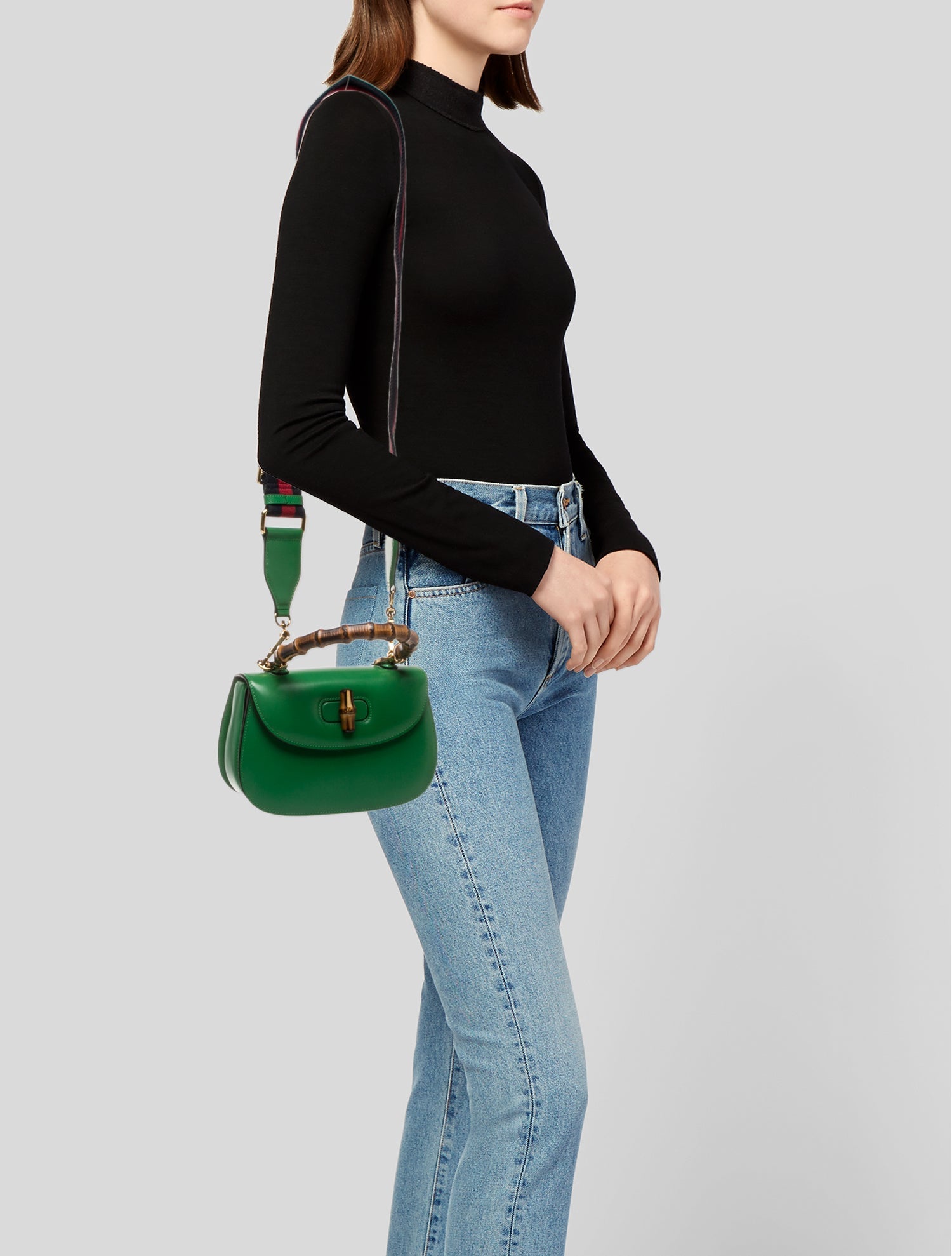 Gucci Sylvie Web Bamboo 1947 Small