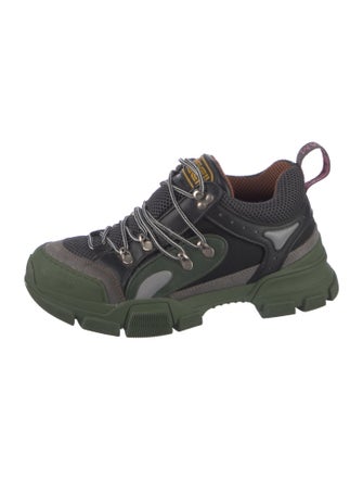 Gucci Leather Colorblock Pattern Chunky Sneakers