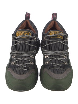 Gucci Leather Colorblock Pattern Chunky Sneakers