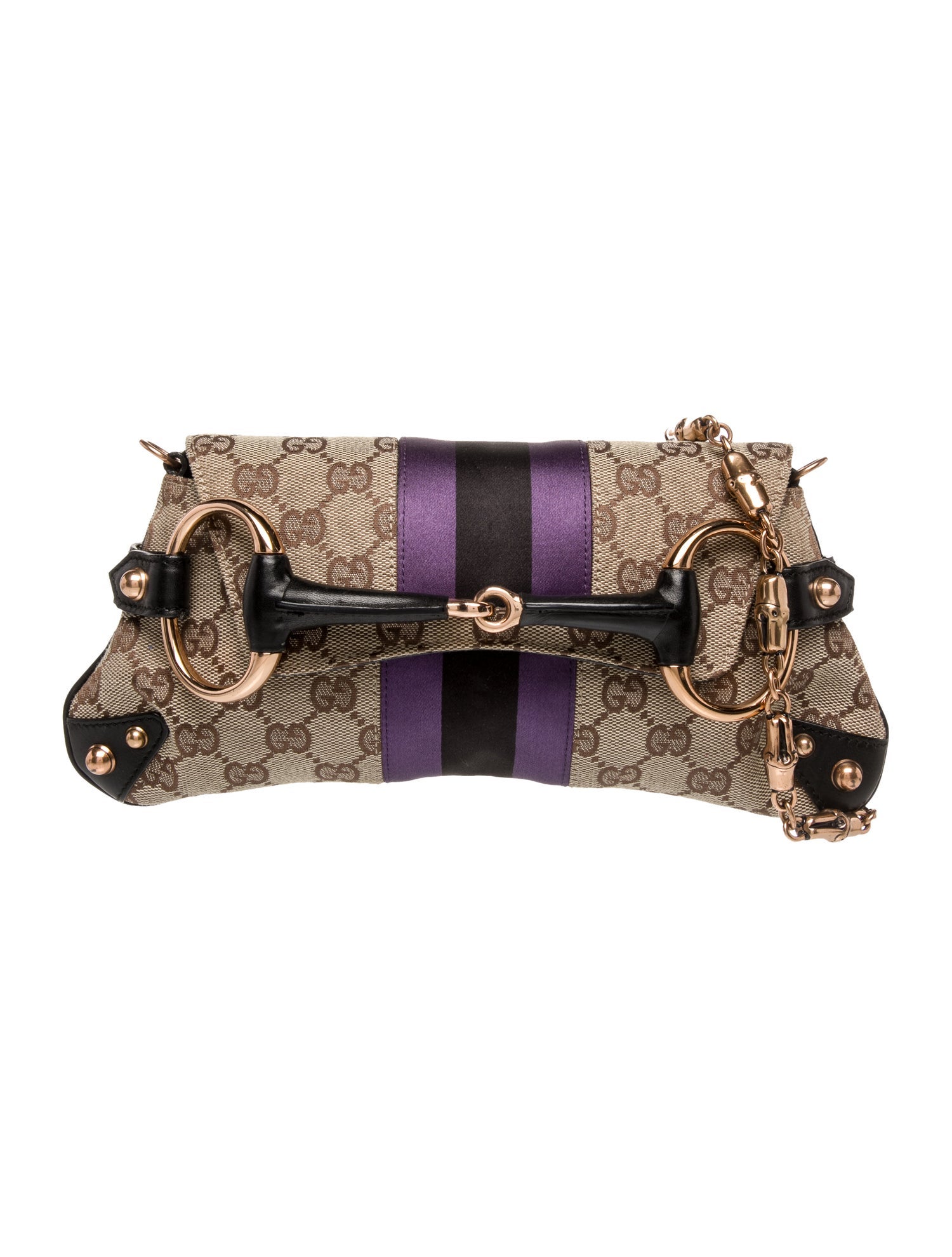 Gucci GG Canvas Horsebit Chain