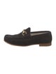 Gucci Horsebit Accent Suede Loafers