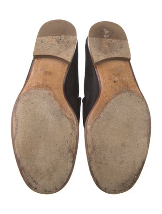 Gucci Horsebit Accent Suede Loafers