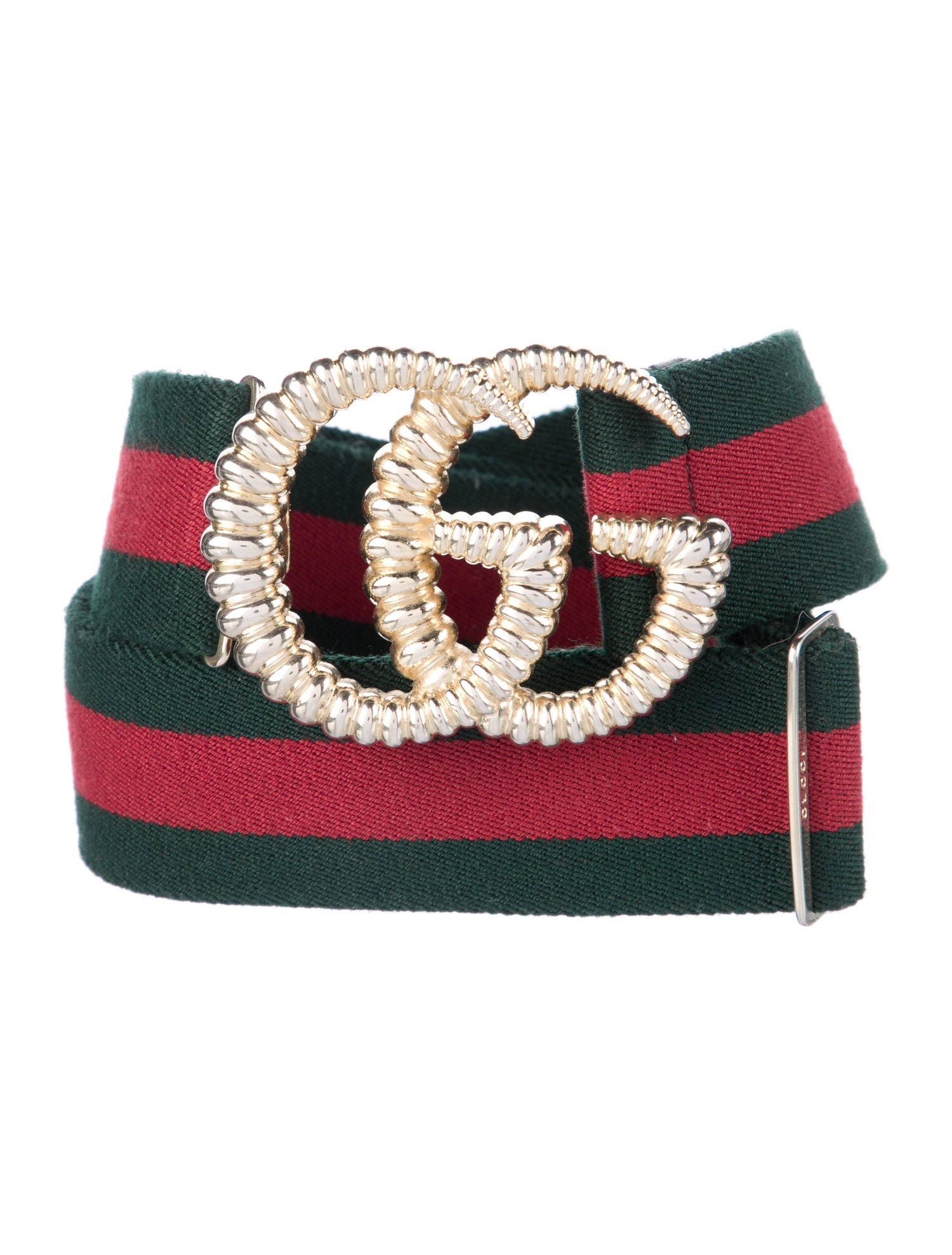 Gucci Web Accent Canvas Waist Belt