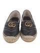Gucci Double G Logo Leather Espadrilles
