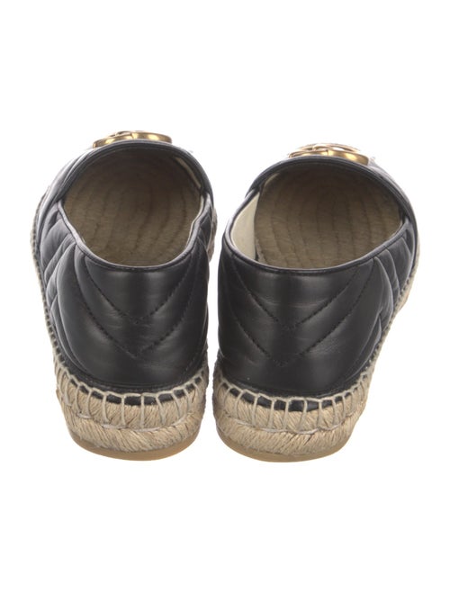 Gucci Double G Logo Leather Espadrilles