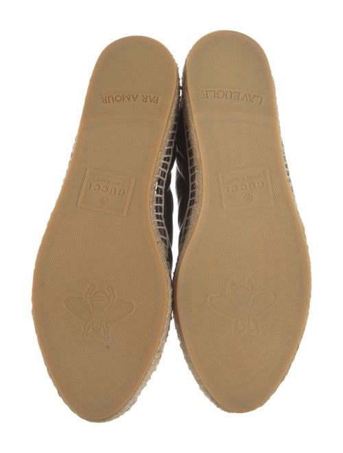 Gucci Double G Logo Leather Espadrilles