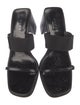 Gucci Leather Grosgrain Trim Slides