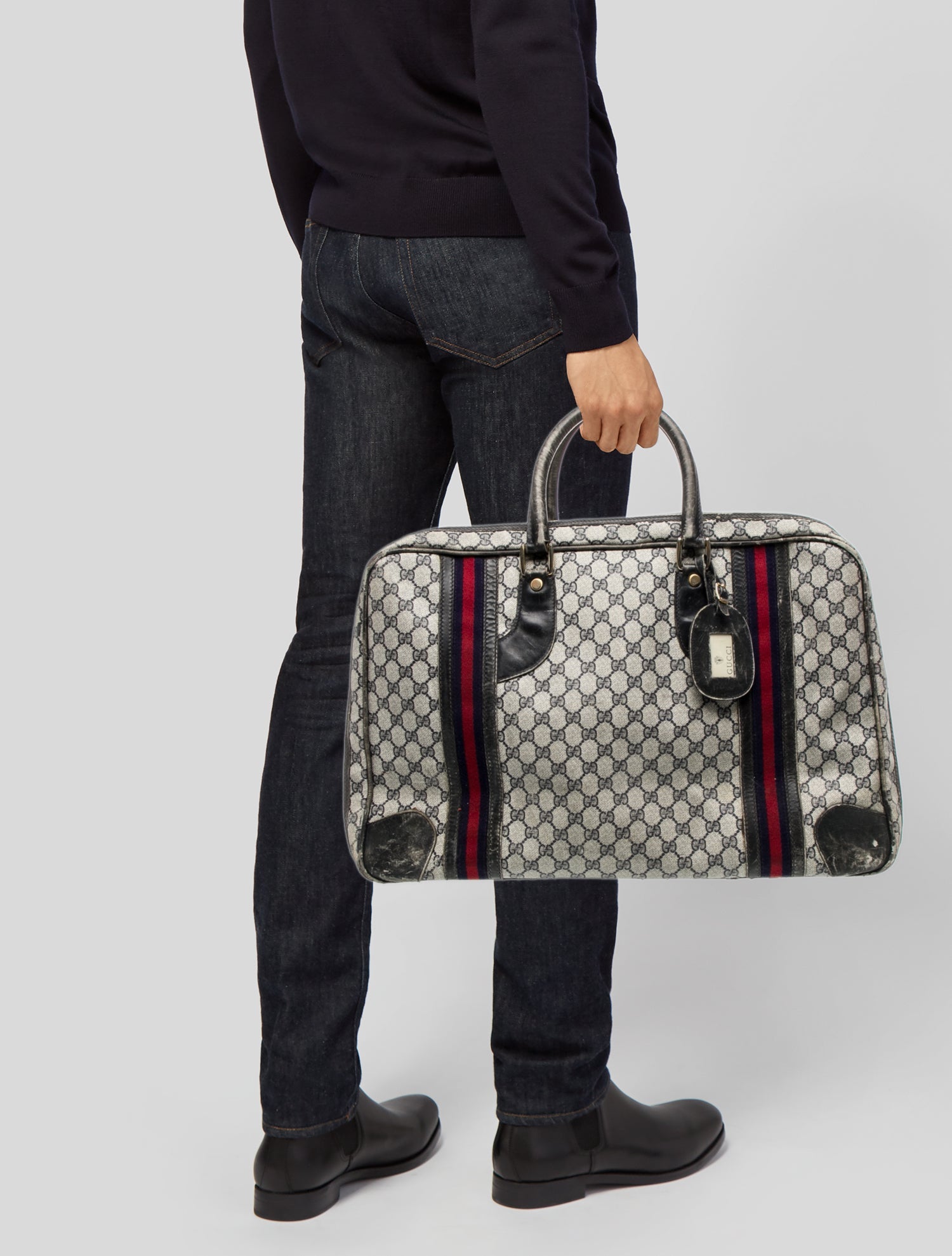 Gucci GG Supreme Briefcase Vintage