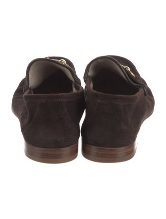 Gucci Horsebit Accent Suede Loafers