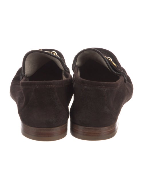Gucci Horsebit Accent Suede Loafers
