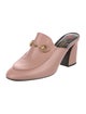 Gucci Horsebit Accent Leather Mules