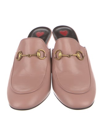 Gucci Horsebit Accent Leather Mules