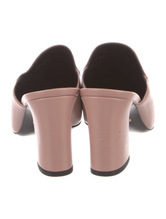 Gucci Horsebit Accent Leather Mules
