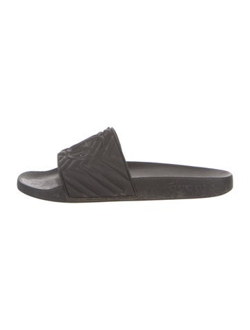 Gucci Sandals Double G Logo Rubber Slides 7