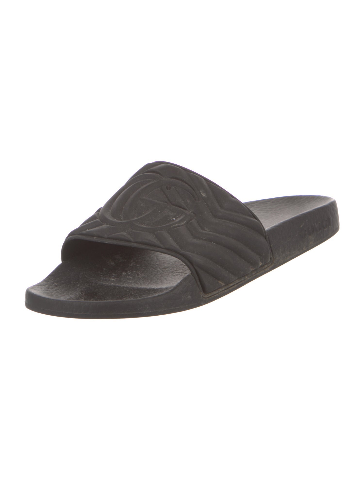 Gucci Double G Logo Rubber Slides