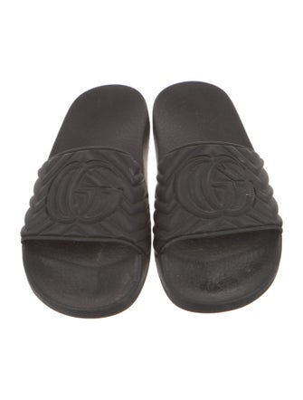Gucci Double G Logo Rubber Slides