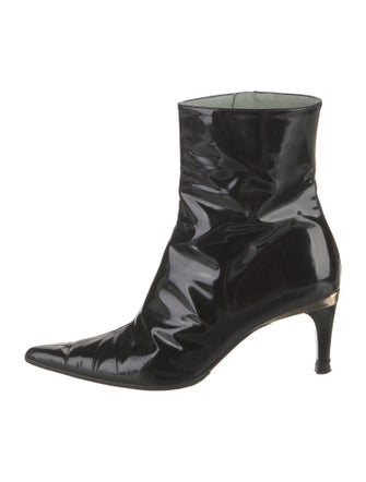 Gucci Horsebit Accent Patent Leather Boots