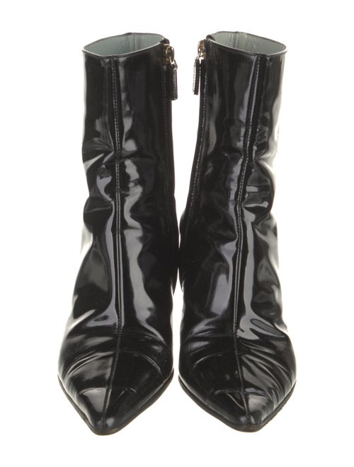 Gucci Horsebit Accent Patent Leather Boots