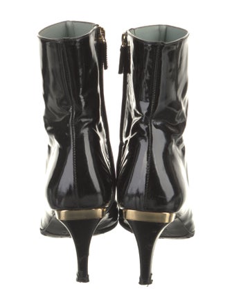 Gucci Horsebit Accent Patent Leather Boots