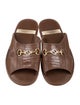 Gucci Interlocking G Horsebit Leather Slides