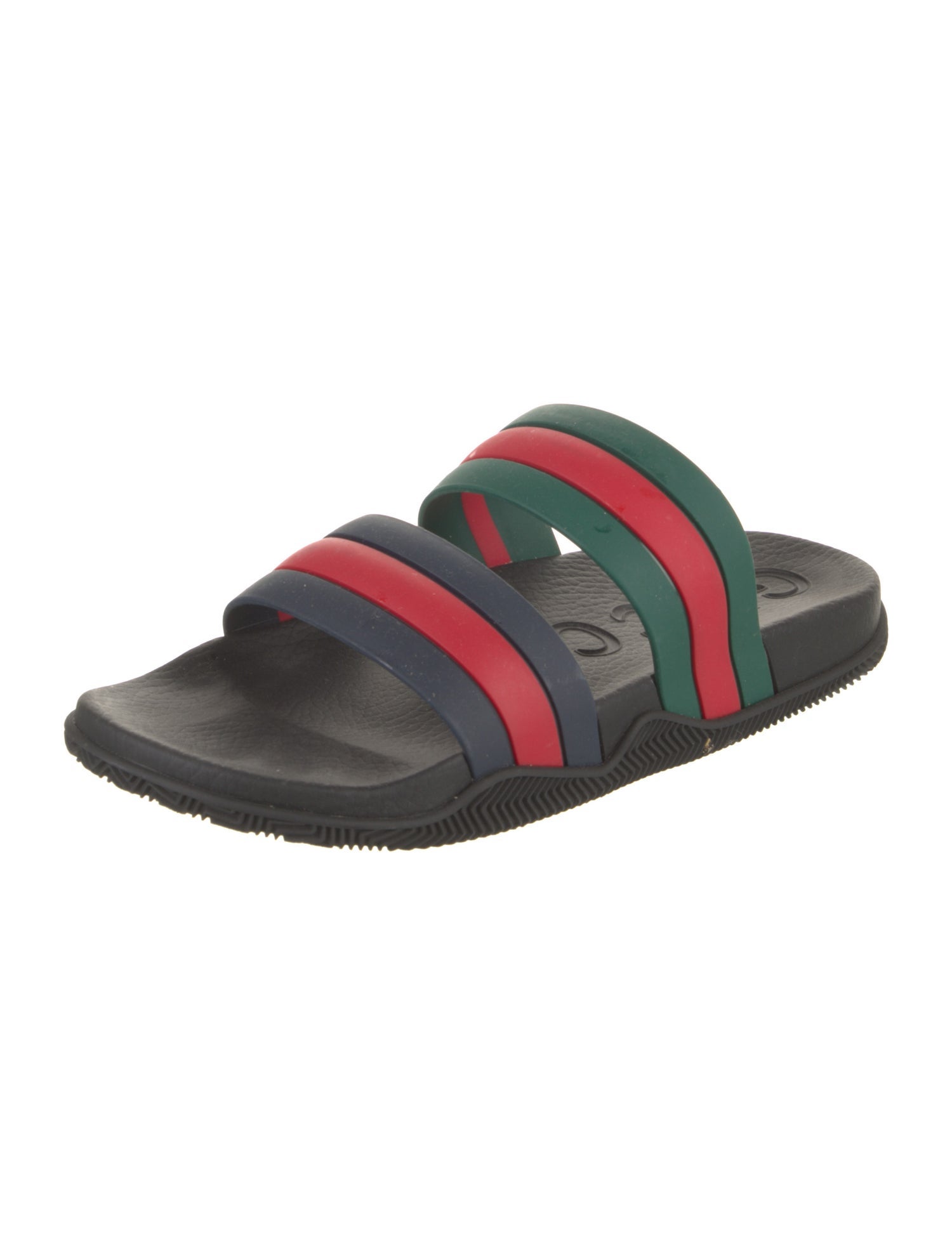 Gucci Web Accent Rubber Slides