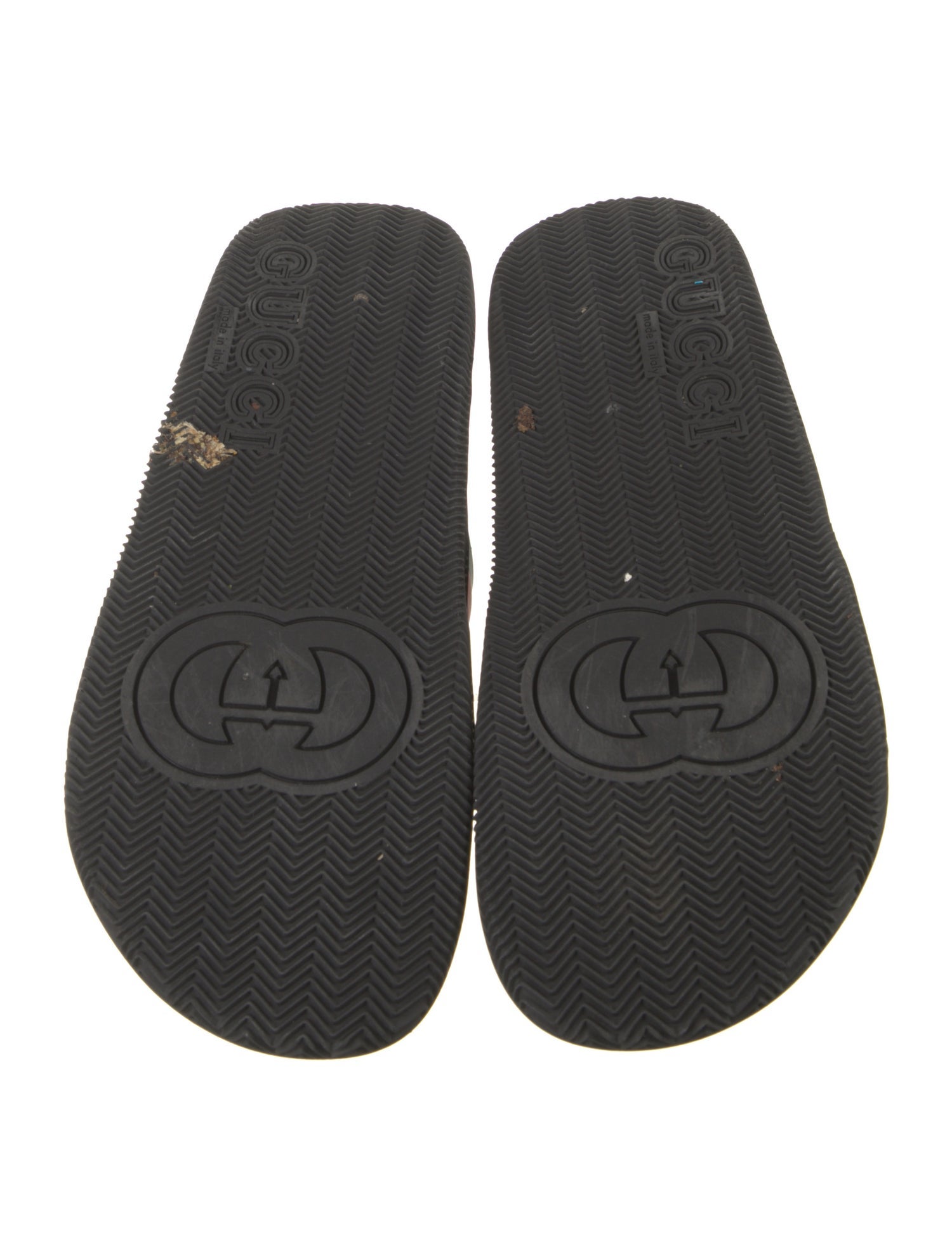 Gucci Web Accent Rubber Slides
