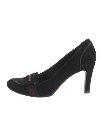 Gucci Pumps Web Accent Suede 6.5