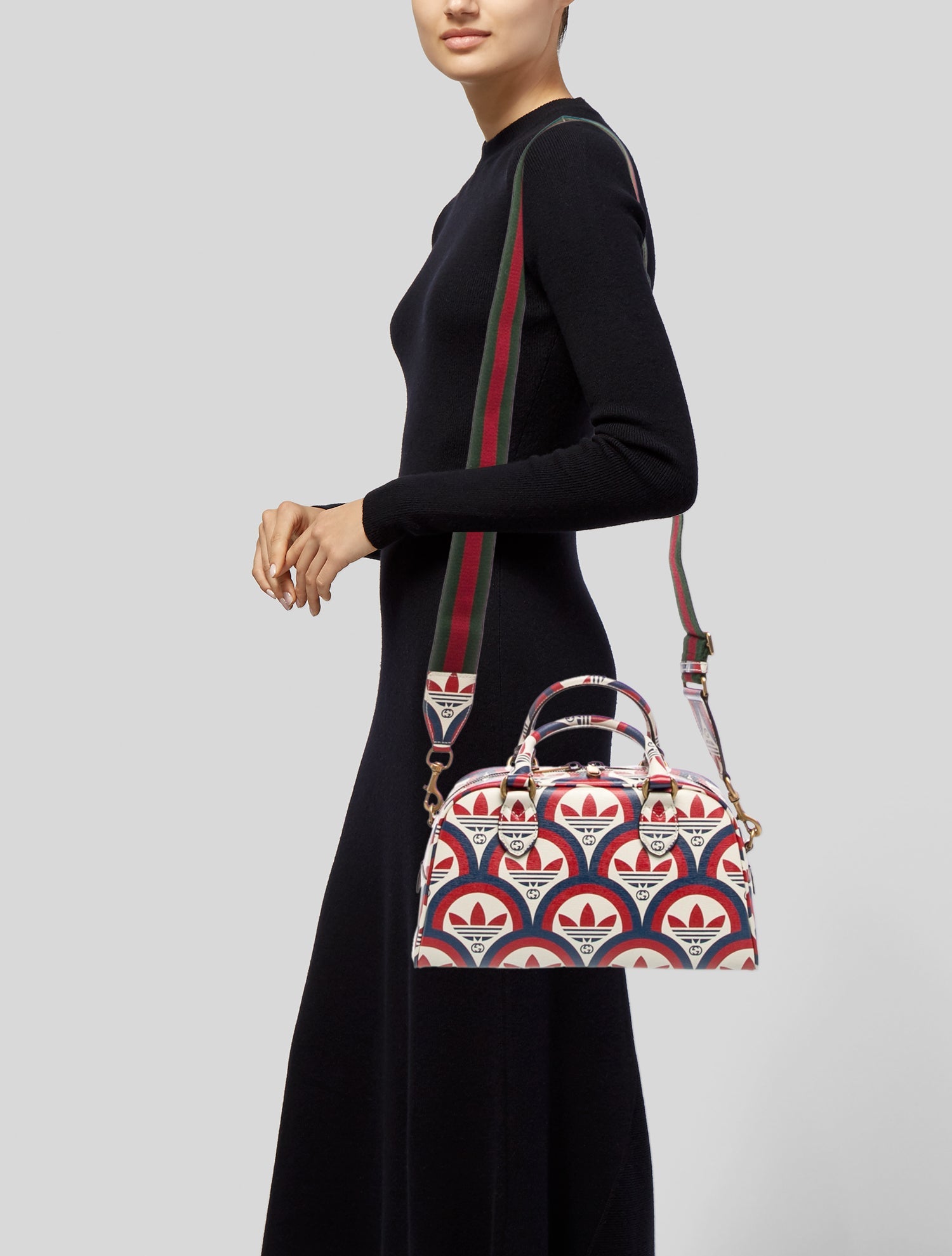 Gucci x Adidas Web Top Handle Bag