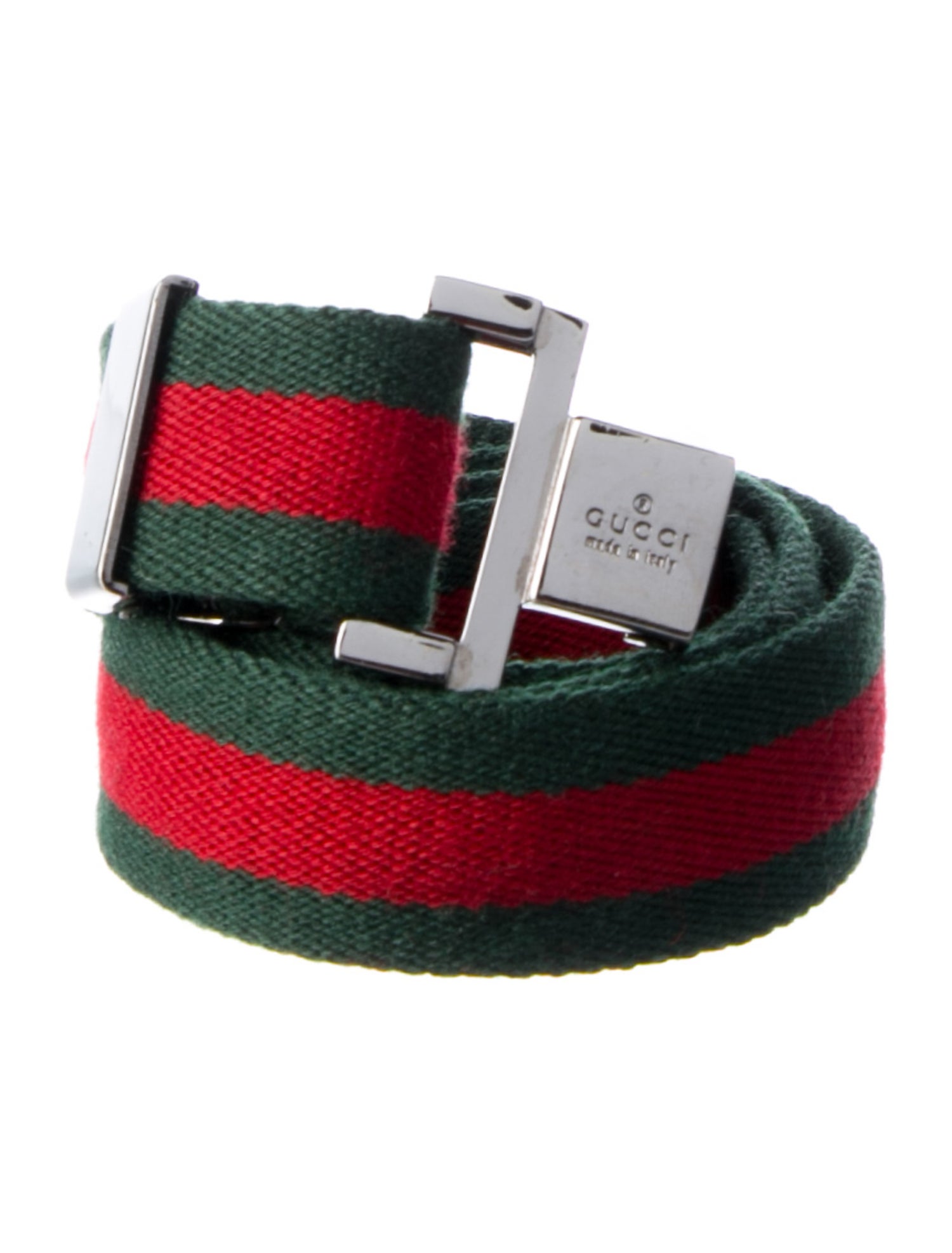 Gucci Web Accent Skinny Belt