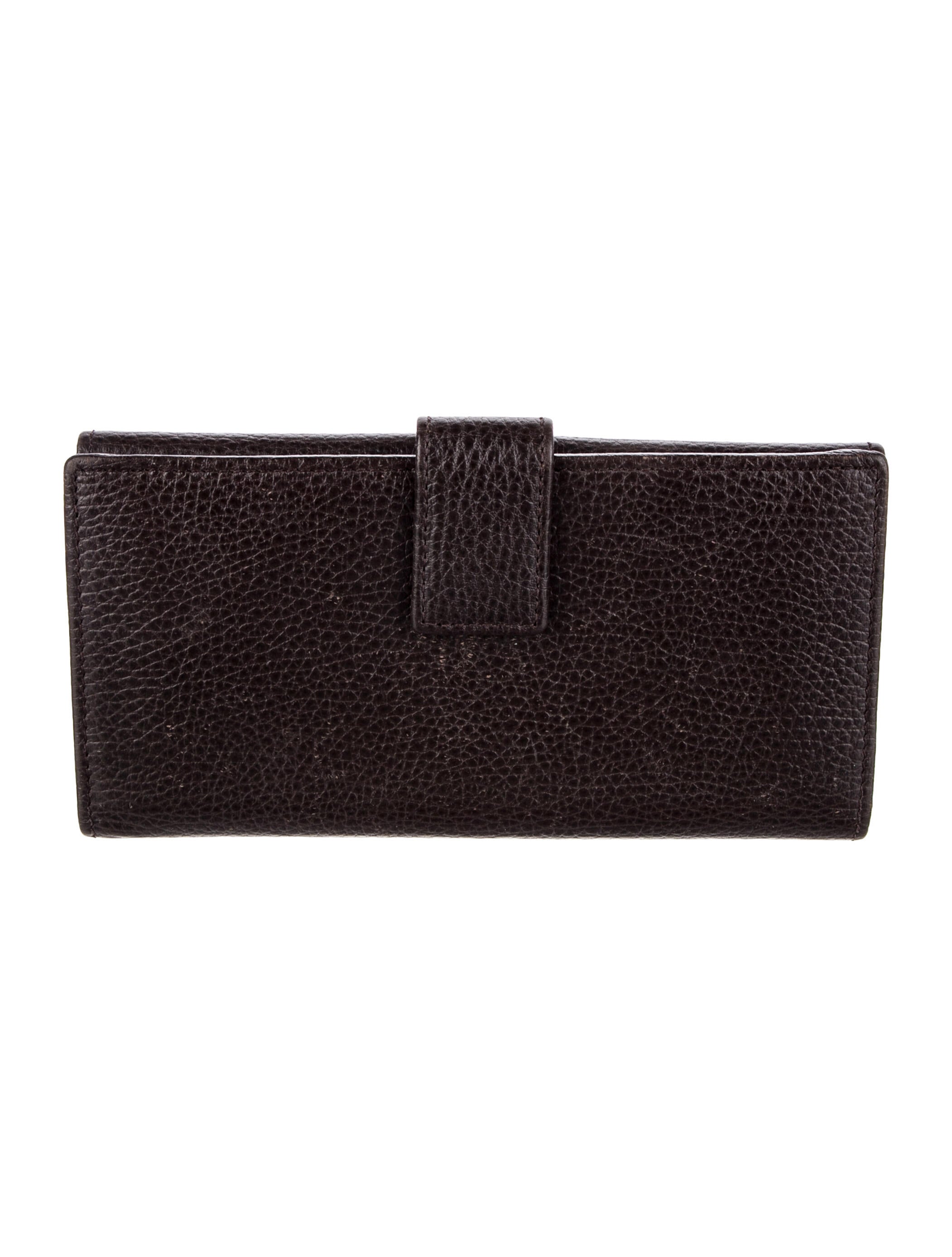 Gucci Leather Continental French Purse Leather Continental Wallet