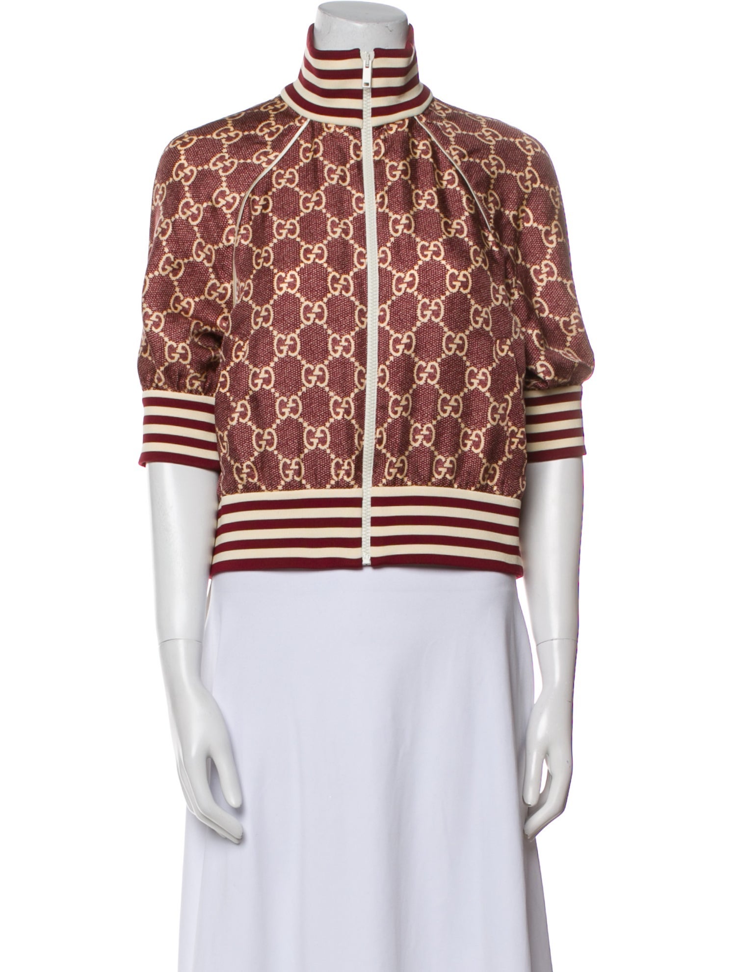 Gucci 2021 Silk Bomber Jacket