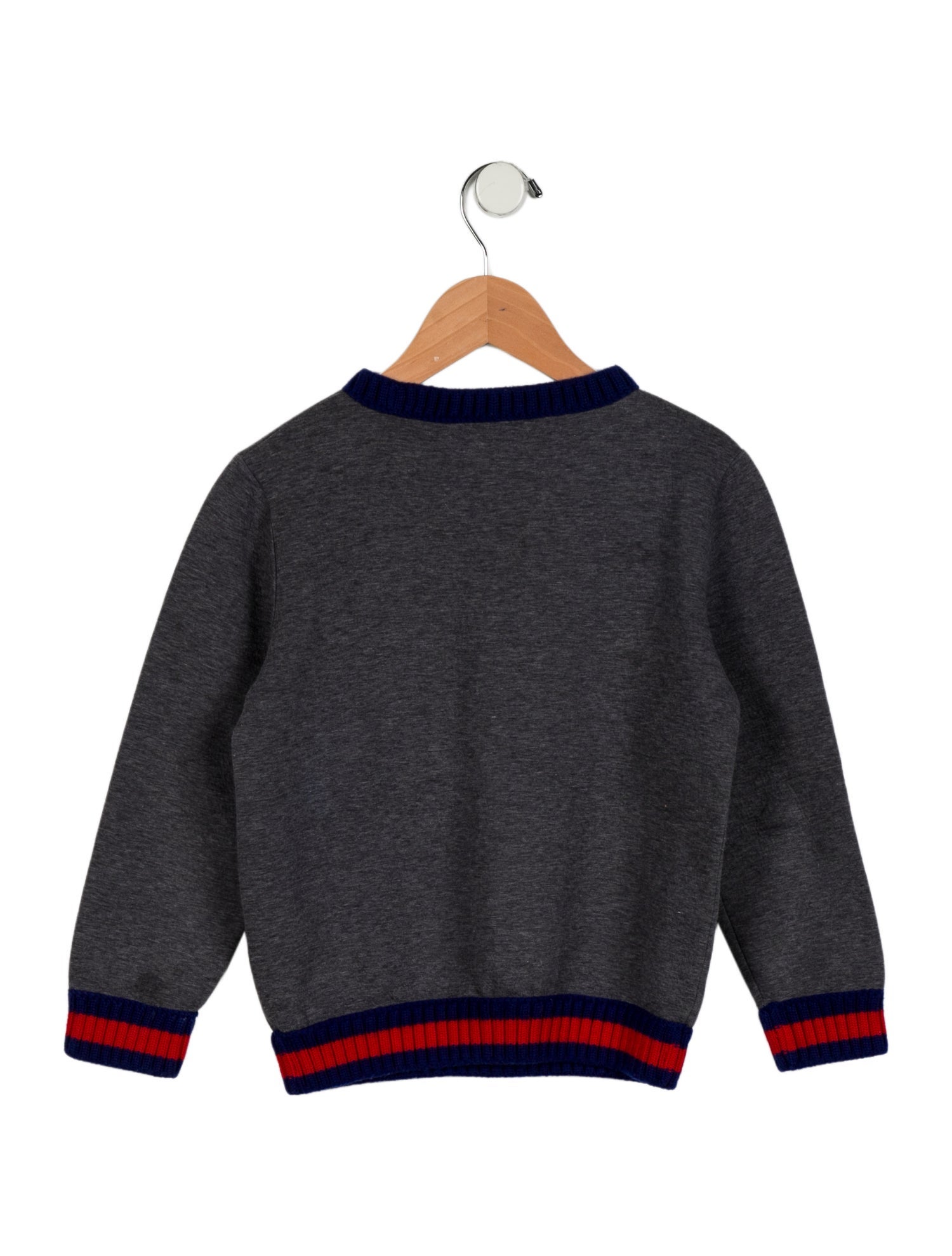 Gucci Kids' Web Accent Crew Neck Sweatshirt