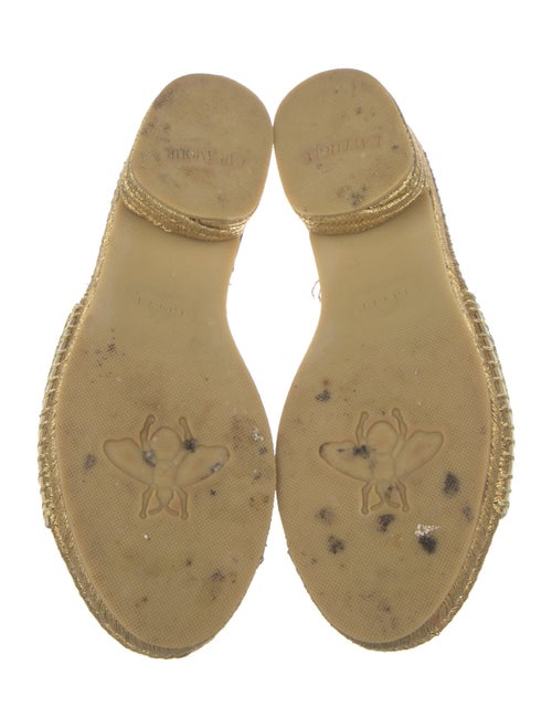 Gucci Double G Logo Leather Slides