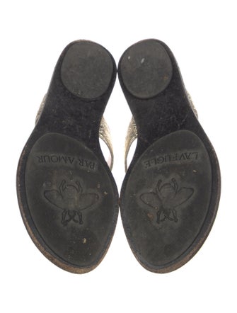 Gucci Double G Logo Leather Slides