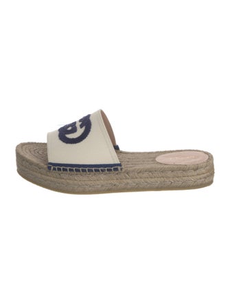 Gucci Interlocking G Logo Canvas Espadrilles