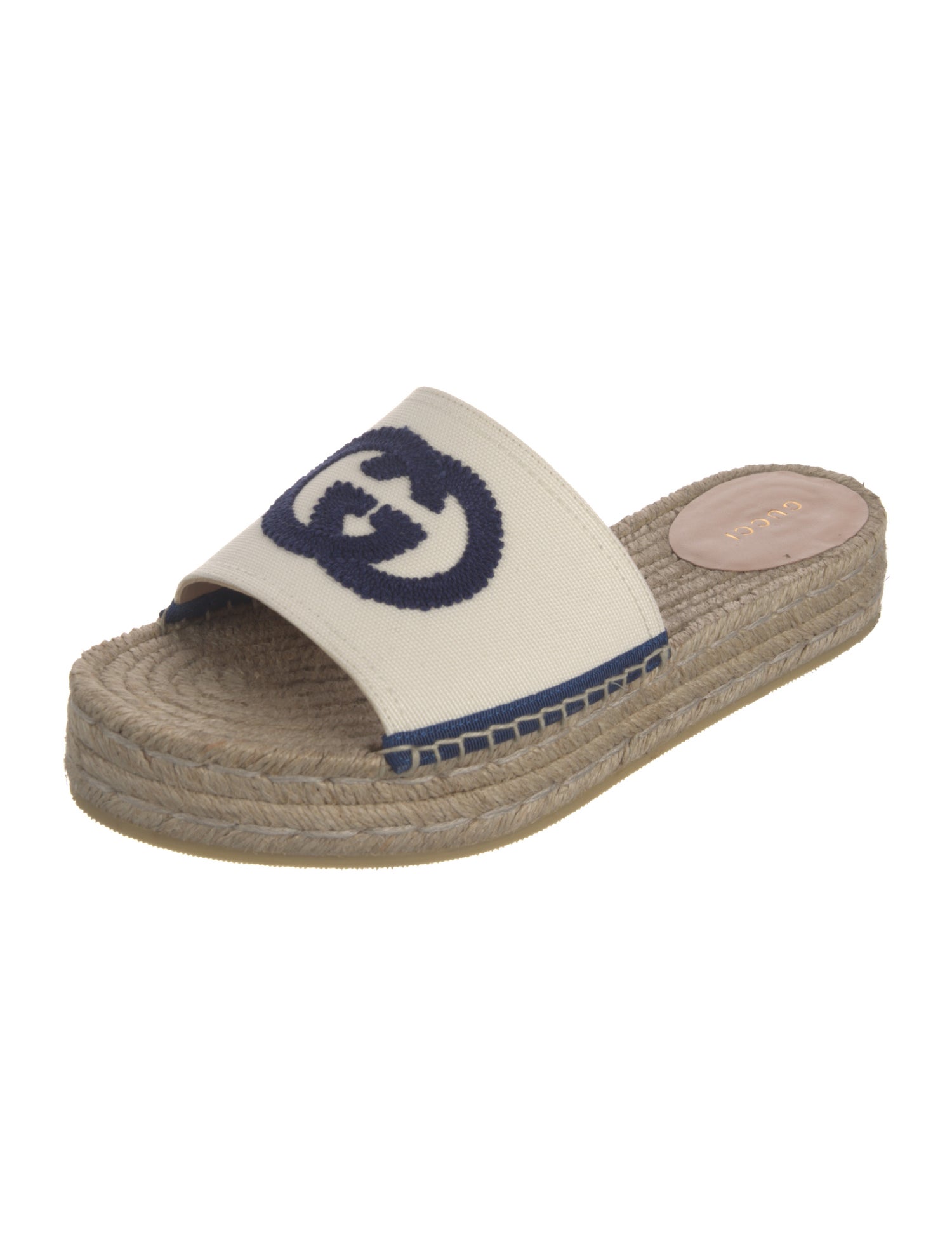 Gucci Interlocking G Logo Canvas Espadrilles