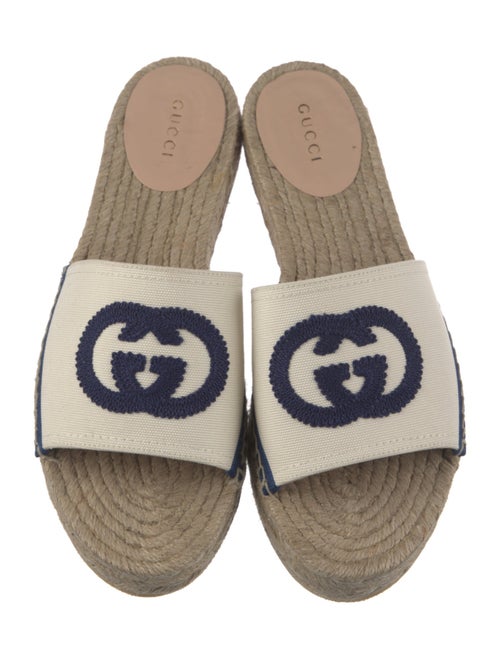 Gucci Interlocking G Logo Canvas Espadrilles
