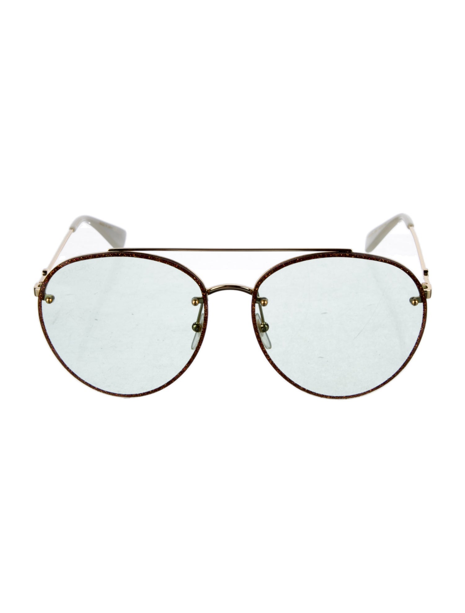 Gucci Interlocking G Logo Aviator Sunglasses