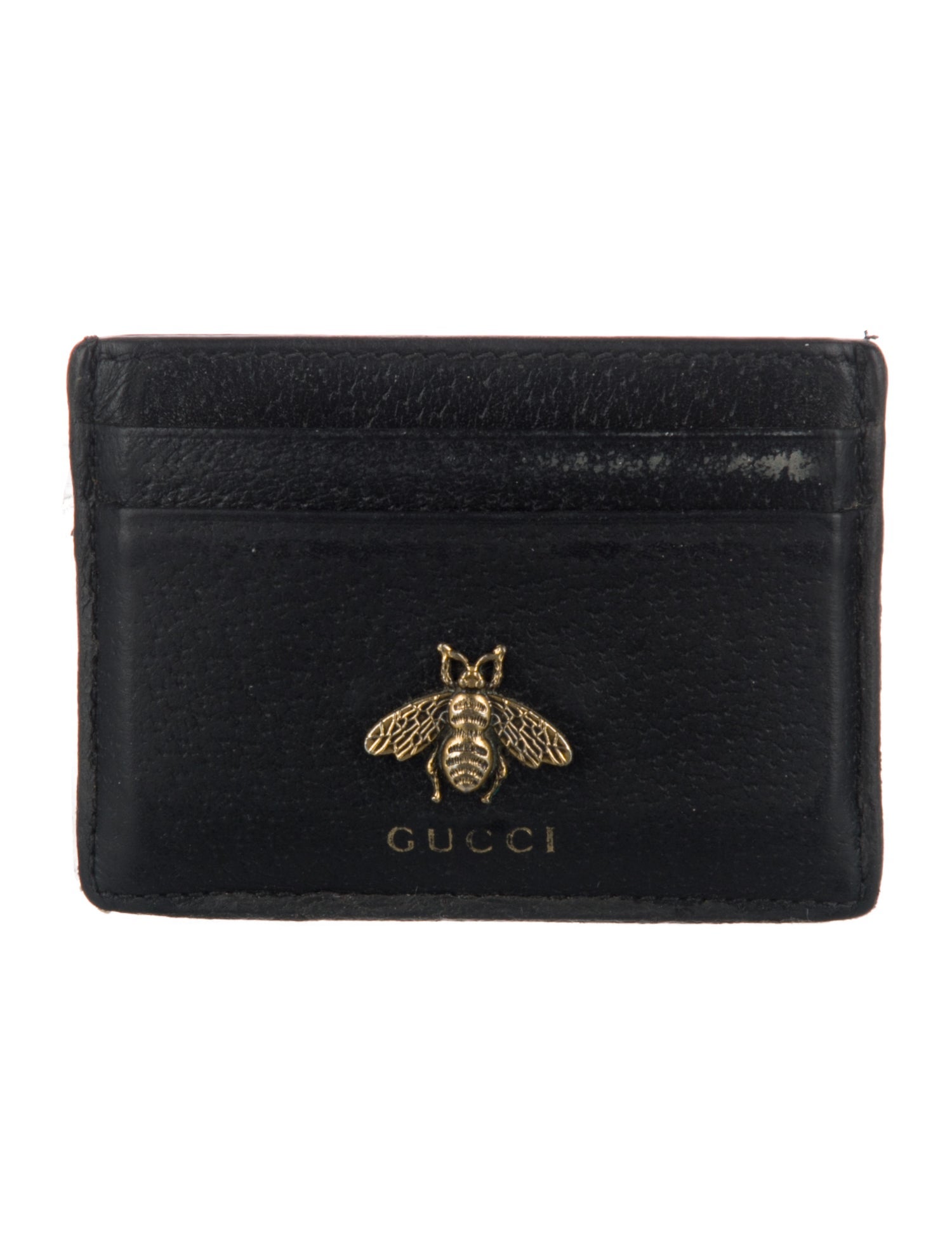 Gucci Bee Animalier Card Case Bee Accent Wallet