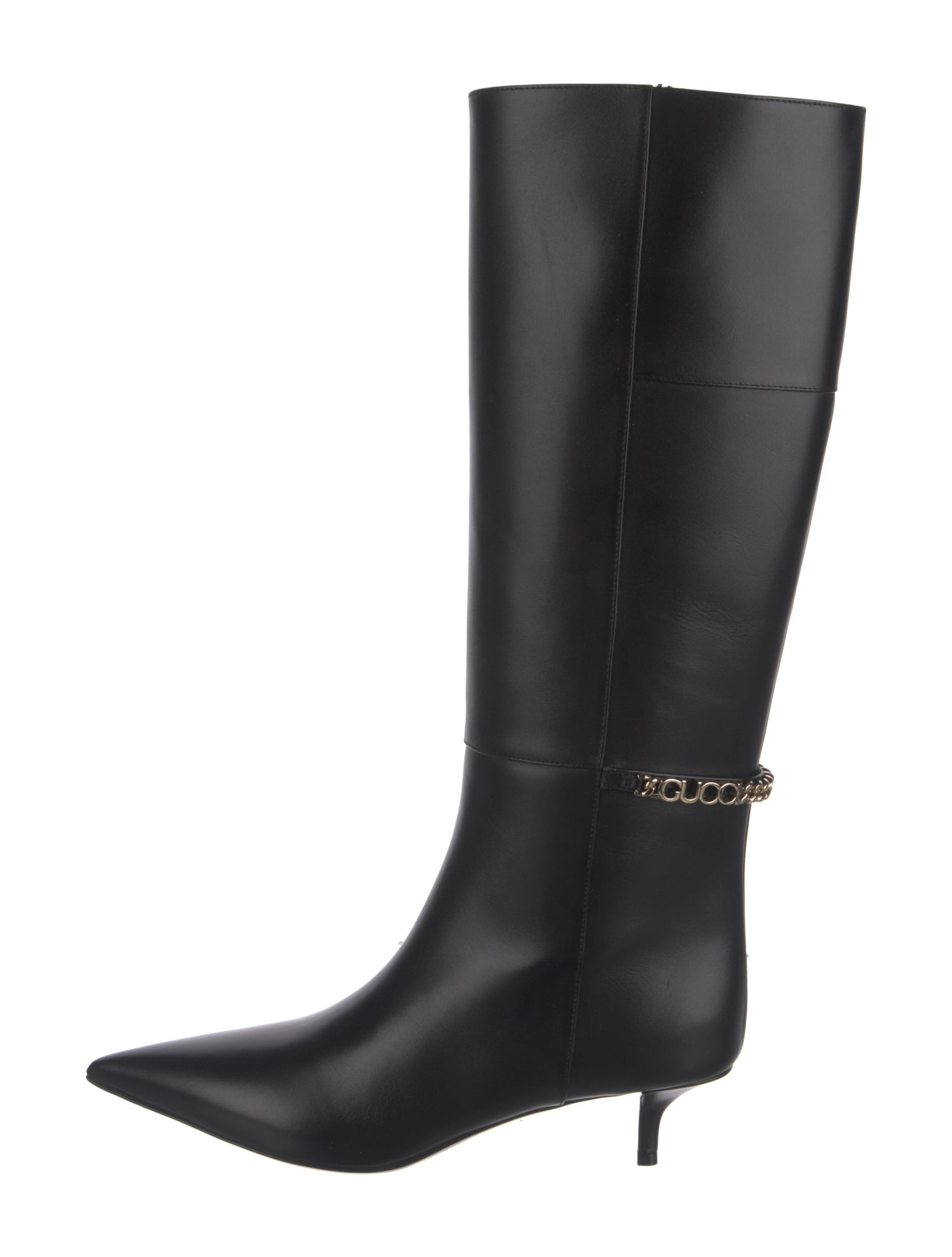 Gucci Leather Rain Boots
