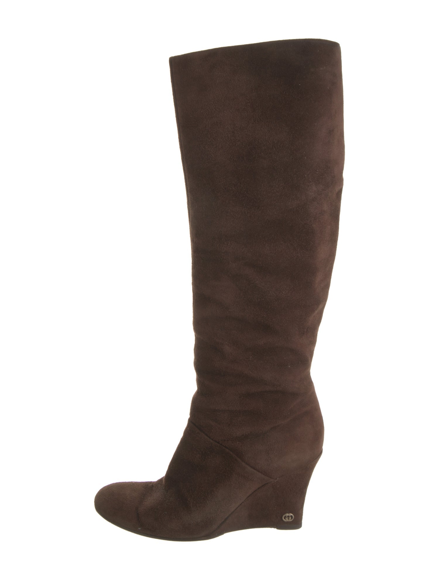 Gucci Interlocking G Logo Suede Boots