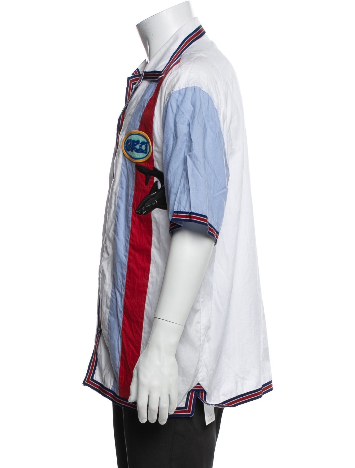 Gucci 2018 Signature Logo Denim Shirt