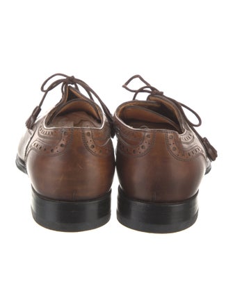 Gucci Web Accent Leather Brogues